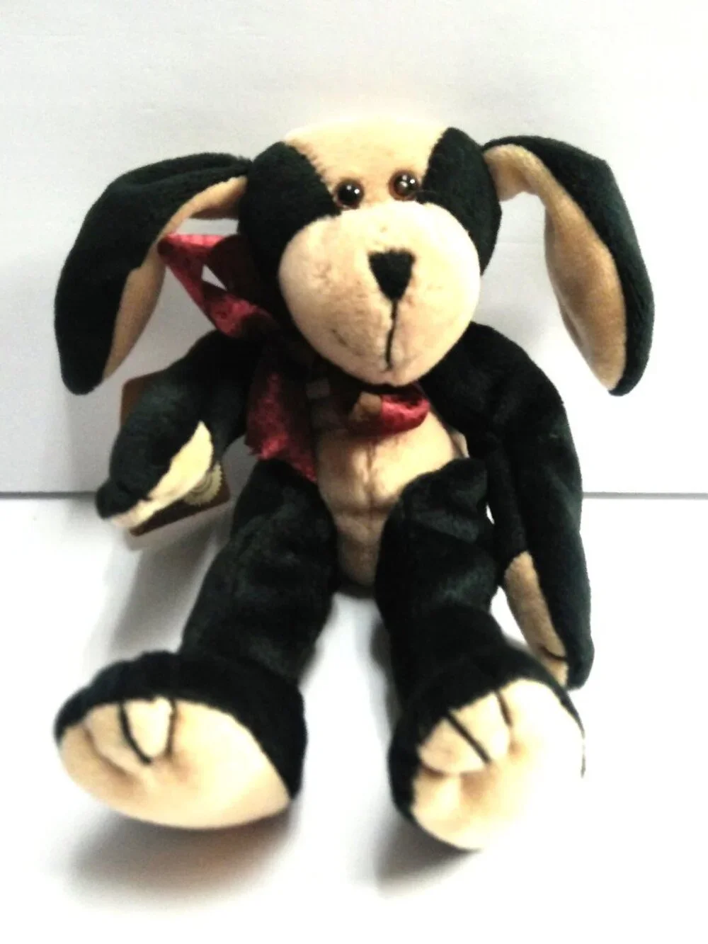 Baby Boyds Collection Bunky McFarkle Dog Black & Tan 20th Anniversary 1999 #1364